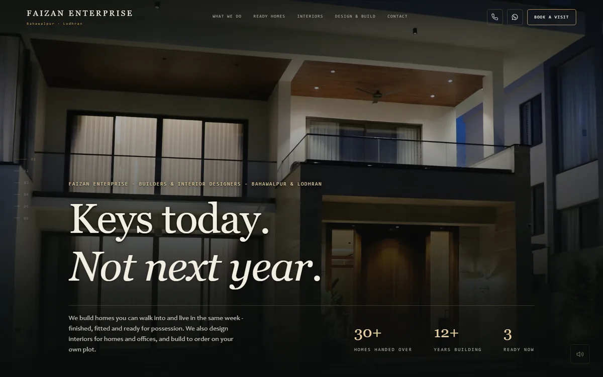 Faizan Enterprise website screenshot