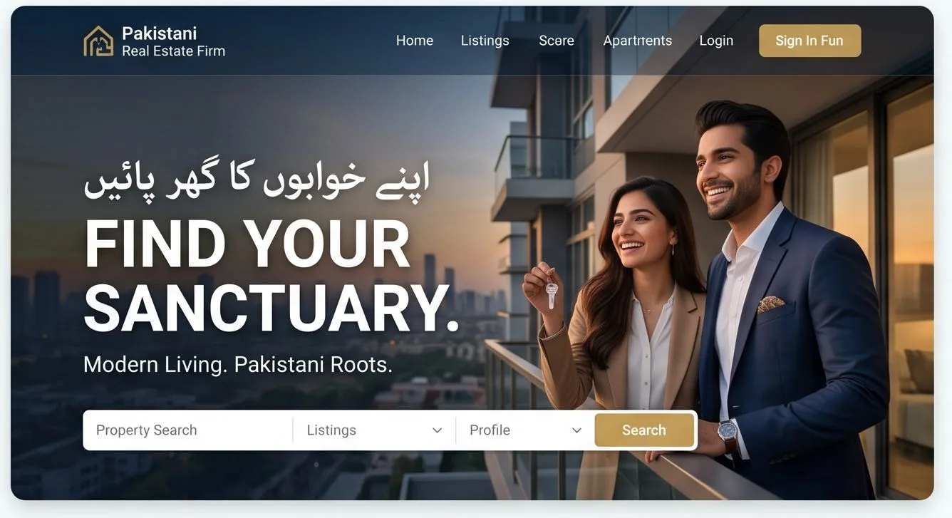 Real Estate Listings concept screenshot